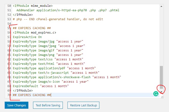 在 WordPress 中編輯 htacess 文件
